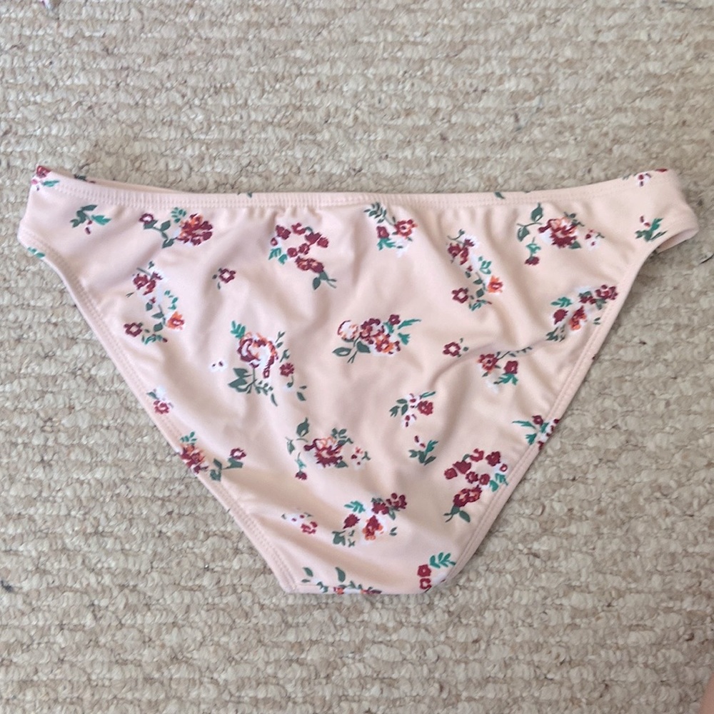 Pastel Pink Floral Bikini Bottoms